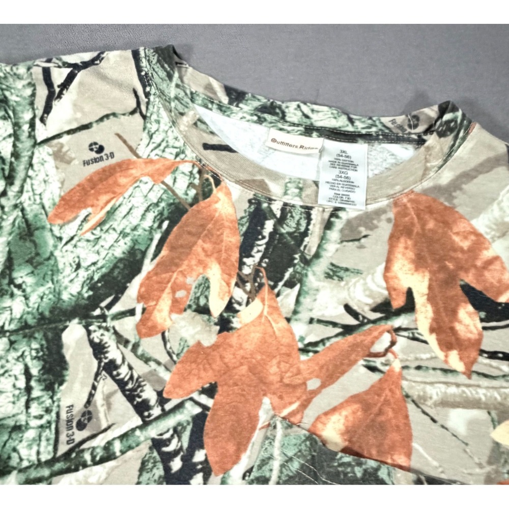 Outfitters Ridge Camouflage Shirt Mens Size 3XL XXXL Fusion 3D Hunting Tee